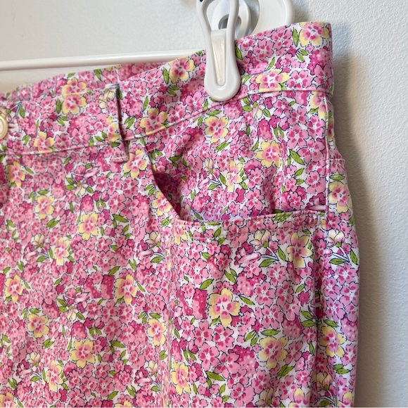 Ralph Lauren Pink Floral Chino Straight Leg Pants 16 W - Picture 3 of 10